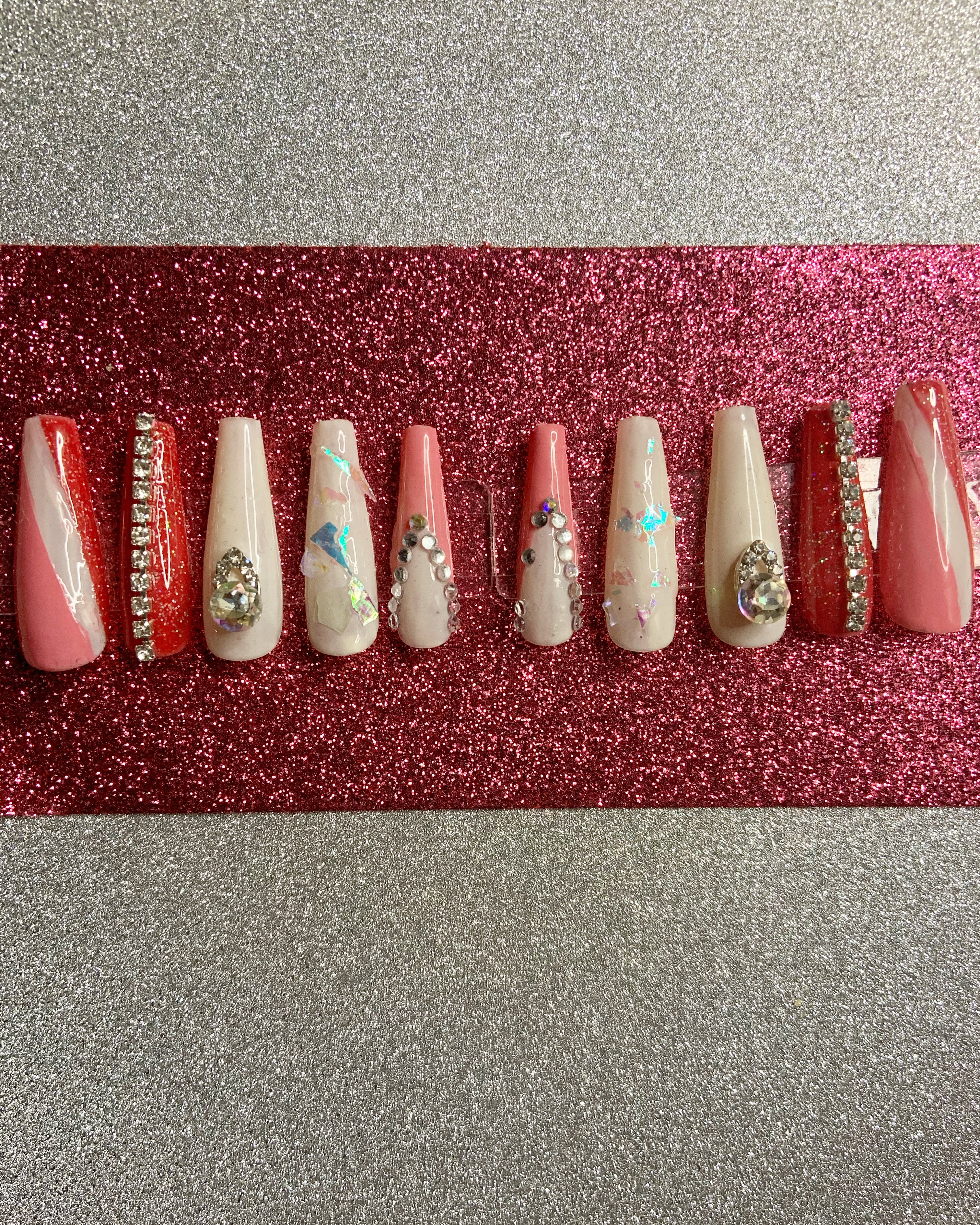 “My Valentine” Medium Lenght Nail Extension